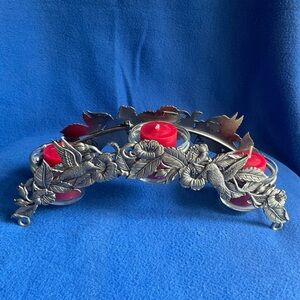 🕯️ Spoontiques Pewter Hummingbird Arched Votive Candle Holder.🕯️